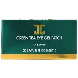Jayjun Cosmetic, Гелевый патч для глаз с зеленым чаем, 60 патчей, 1,4 г каждый