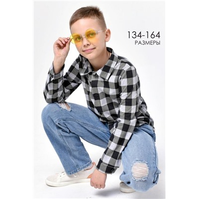 Рубашка м22084 (Серый)