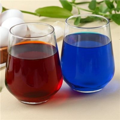 Набор для декора яиц на Пасху «ХВ Классика», 2 красителя: бирюзовый, фиолетовый, наклейки для яиц