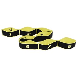 Эспандер-лента Sangh, эластичная, с захватами 90×4 см, цвет жёлтый