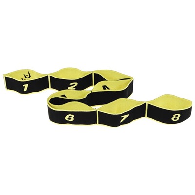 Эспандер-лента Sangh, эластичная, с захватами 90×4 см, цвет жёлтый