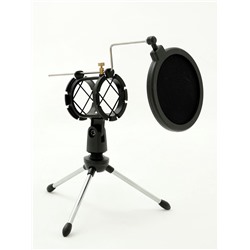 Микрофонная стойка настольная с поп-фильтром