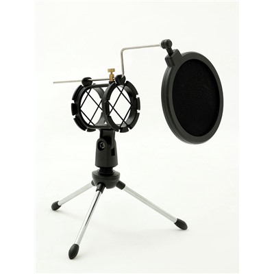 Микрофонная стойка настольная с поп-фильтром