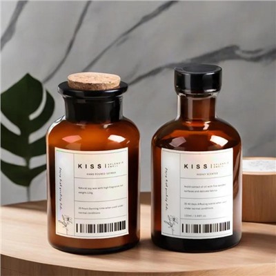 УЦЕНКА Набор подарочный: диффузор 120 мл, свеча аром., 120 г, Английская груша и фрезия