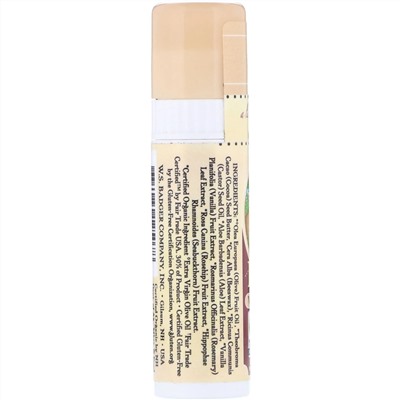Badger Company, Organic, Cocoa Butter Lip Balm, Vanilla Bean, .25 oz (7 g)