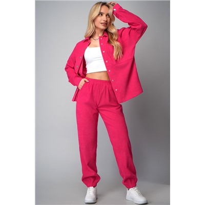 Женский вельветовый костюм с брюками джоггерами Happyfox