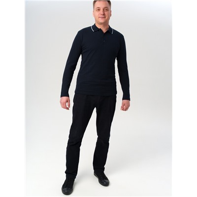 Джемпер трикотажный с воротником поло для мужчин