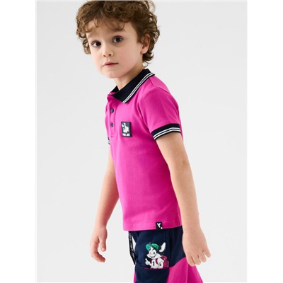 Джемпер трикотажный с воротником поло для мальчиков