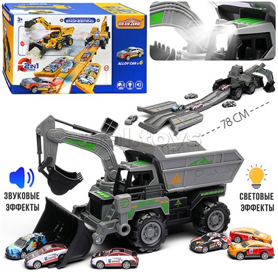 Машина-Катапульта "Экскаватор/Грейдер" в коробке