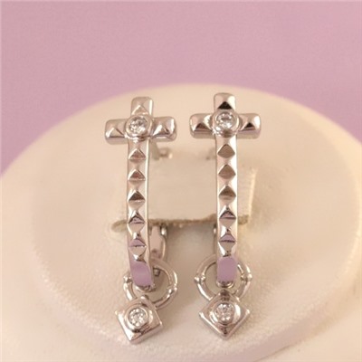 Серьги родий Н01-14482р