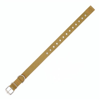 Ошейник брезентовый безразмерный однослойный, 72×3.5 см, песочный