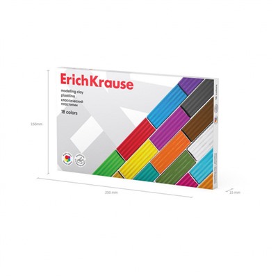 Пластилин  18цв 288гр. классический 61318 ErichKrause