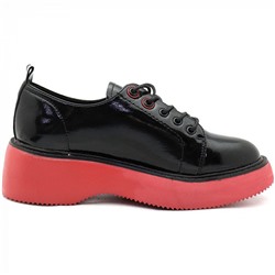 D0716 черн/роз Туфли закрытые женские (36-40)/6