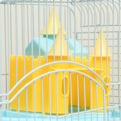 Клетка для грызунов «Пижон», укомплектованная с замком, 27×21×31 см, голубая