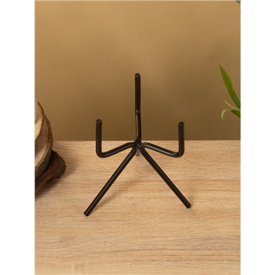 Кашпо на подставке «Малахит», 12×12×20 см, железо