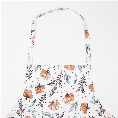 Фартук «Доляна» Oleander, белый, 60×70 см, 100% хлопок, рогожка 164 г/м²