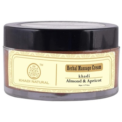 Khadi Natural Крем для массажа с Миндалем и Абрикосом 50г.