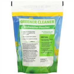 Dr. Mercola, Greener Cleaner, пакетики для посудомоечной машины, 24 пакетика, 431 г (15,2 унции)