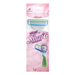 Станок для бритья для ЖЕНЩИН с несъемной головкой DORCO EVE/SHAI Vanilla-6 (1 шт.), SXA 300-1P