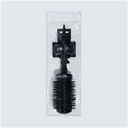 Брашинг керамический Premium, продуваемый, прорезиненная ручка, d=53/70 мм, 28.7(±1) см, чёрный