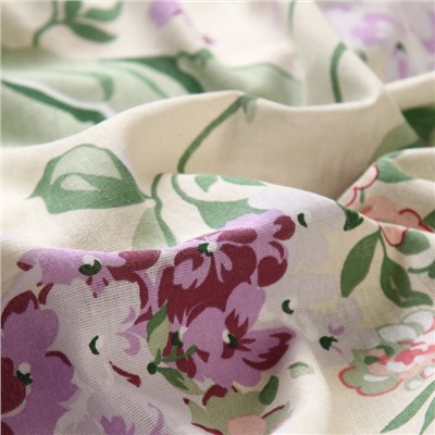 Простыня на резинке 1.5-спальная «Этель. Сирень», 160×200+25, бязь