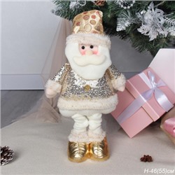 Новогоднее украшение Дед мороз на телескопических ножках 46/55 см / SH014 /уп 72/