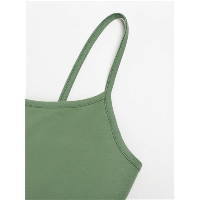 Боди женское MINAKU: Basic line цвет оливковый, размер 42