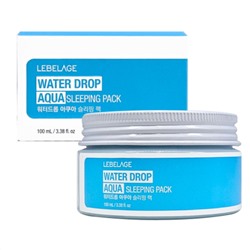 Lebelage Увлажняющая ночная аква-маска для лица / Water Drop Aqua Sleeping Pack, 100 мл