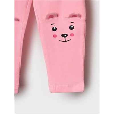 Брюки детские трикотажные для девочек (легинсы), 2 пары в комплекте