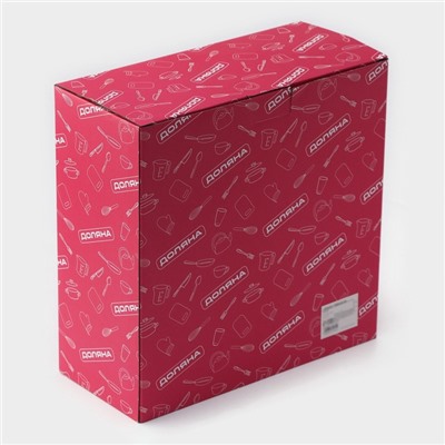 Блюдо для подачи и сервировки Доляна, с крышкой клош, d=24 см, бамбук