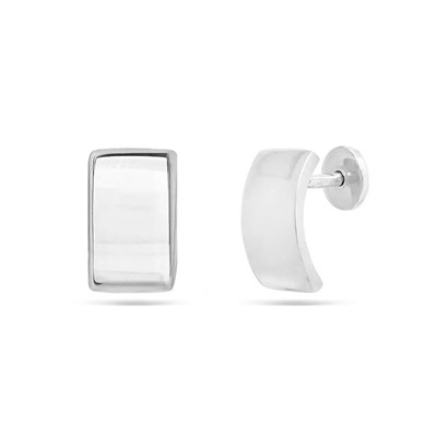 Серьги из серебра без вставки, Ю-25023р