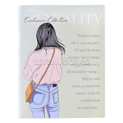 Папка с 20 вкладышами A4 "Mentality" A4 (235x310x15 мм) 400 мкм, фактура "песок" вкладыши 30 мкм, с внутренним карманом 160 мкм.