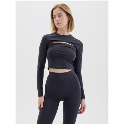 Рашгард с размером спортивный женский MINAKU, чёрные, размер 44