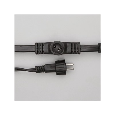 Гирлянда «Занавес» 2×6 м, IP44, УМС, тёмная нить, 1440 LED, свечение тёплое белое, 220 В