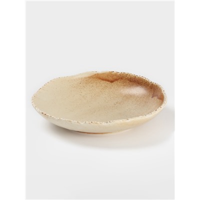 Тарелка глубокая Magistro Organic brown, 650 мл, 21.5×21.3×5.1 см, фарфор, бежевая