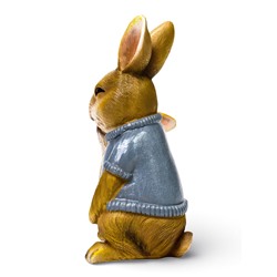 Садовая фигура из полистоуна «Заяц с дочкой», 23×18×12 см