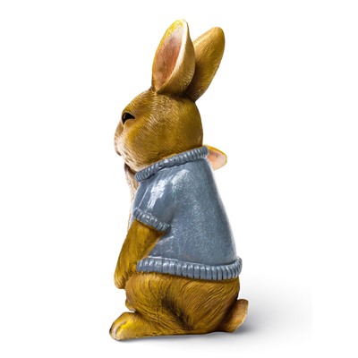 Садовая фигура из полистоуна «Заяц с дочкой», 23×18×12 см