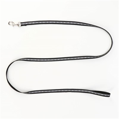 Шлейка с поводком «Косточки», ОШ 22-34 см, ОГ 22-34 см, поводок 1×120 см, светоотражающая, чёрная