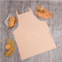 Фартук Этель «Классика» цвет бежевый 65×80 см, 100%пэ, велюр