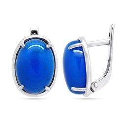 Серьги из серебра агат, СП13с