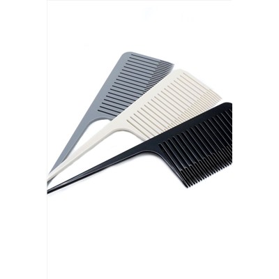 Nail Art Расчёска для мелирования (пластиковый хвост), белый KRISTALLER, 1107812