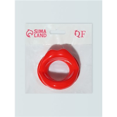 Тренажёр для мышц лица «Губки», 7.3×7.5 см, красный