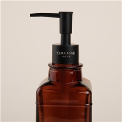 Дозатор для мыла SL Home, 360 мл, стекло, коричневый