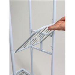 Подставка для цветов Greengo, 3 полки, 43×22×57 см, напольная, металл, белая