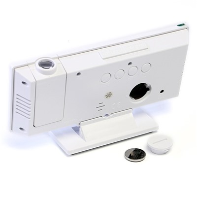 Часы-будильник электронные настольные с проекцией на потолок, 18.4×7.5 см, зеленая индикация