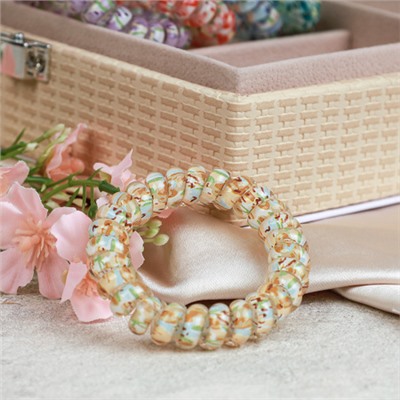 Резинка-пружинка для волос 50 см / QQ67-15 /уп 200/микс