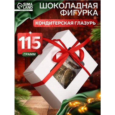 Шоколадная фигурка «Снеговик пряничный», кондитерская глазурь, 115 г