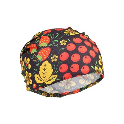 Бафф туристический «Хохлома» для защиты от ветра и пыли, чёрный