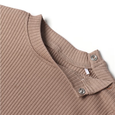 Футболка детская «Крошка Я» Olives, рост 62-68, коричневая