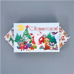 Подарочная коробка - конфета новогодняя складная «Новый год», 14×22×8 см